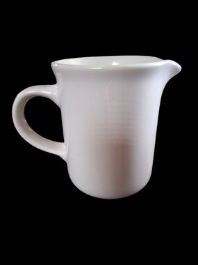 Source Unknown White Ceramic Creamer Pitcher